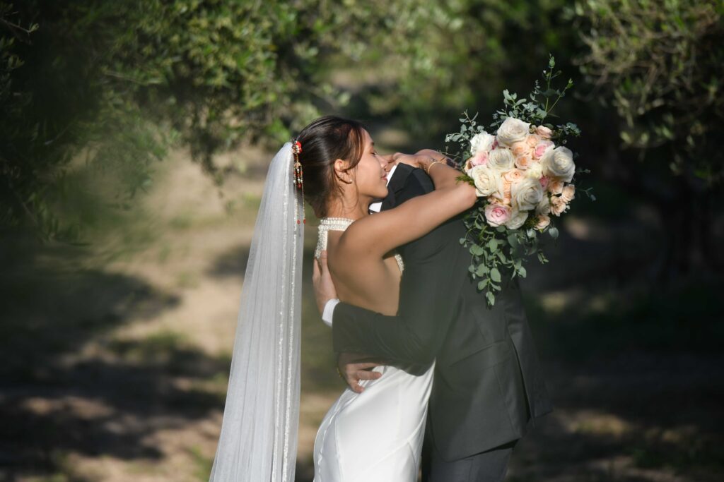 Lili & Gabriel's exterior post wedding photoshoot | Esthesis Events