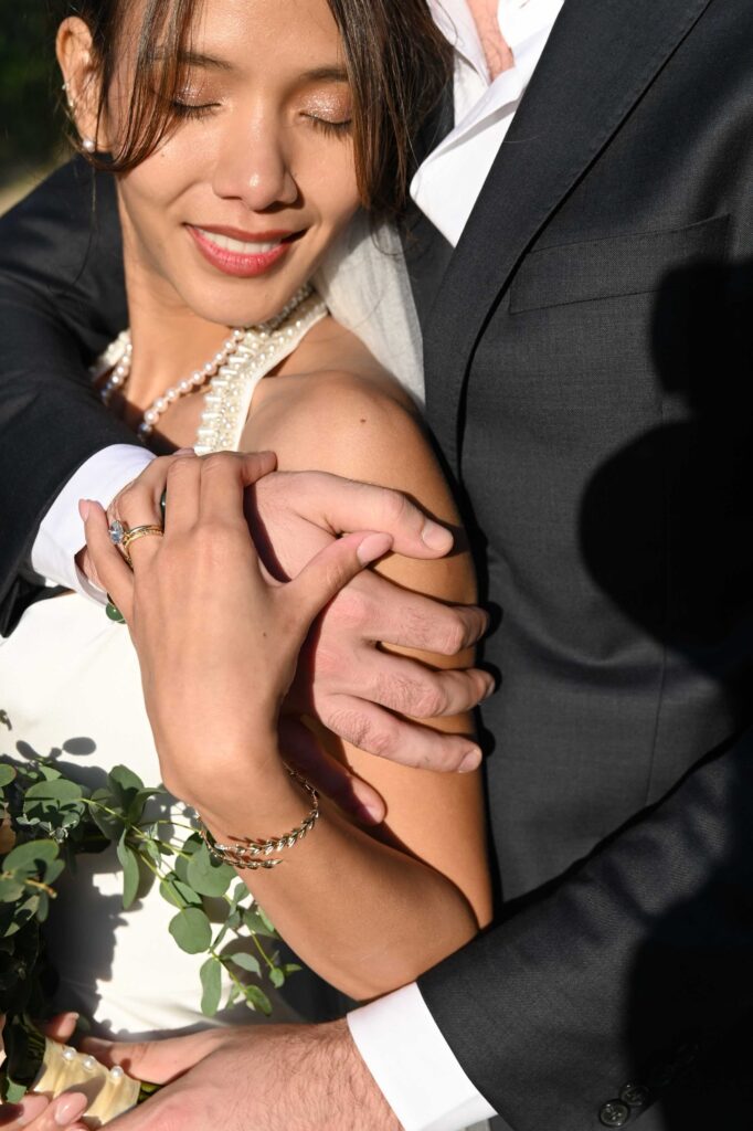 Lili & Gabriel's exterior post wedding photoshoot | Esthesis Events