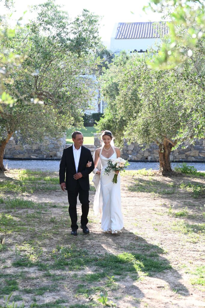 Lili & Gabriel walking down the isle | Esthesis Events