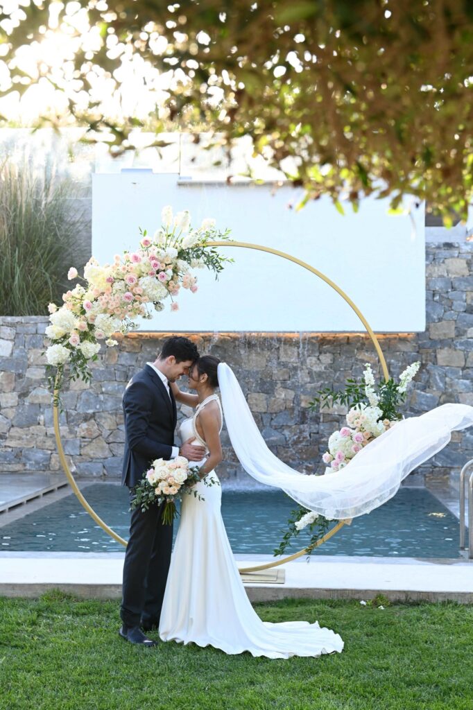 Lili & Gabriel's exterior post wedding photoshoot | Esthesis Events