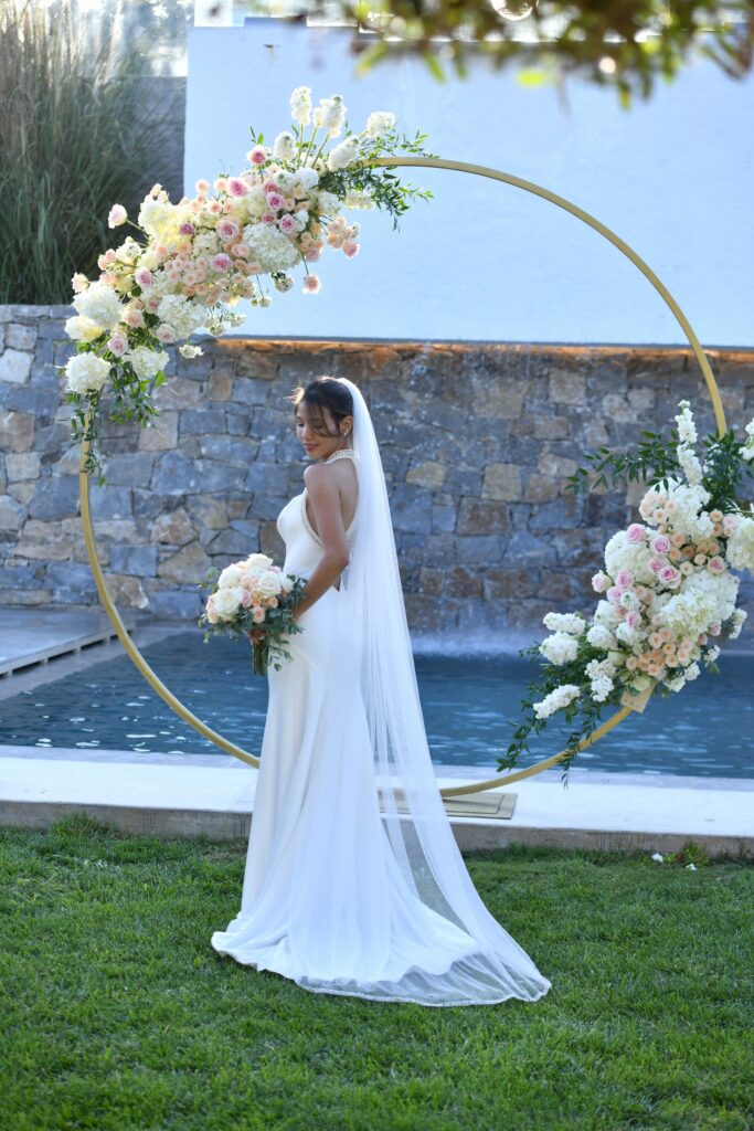 Lili's exterior post wedding photoshoot | Esthesis Events
