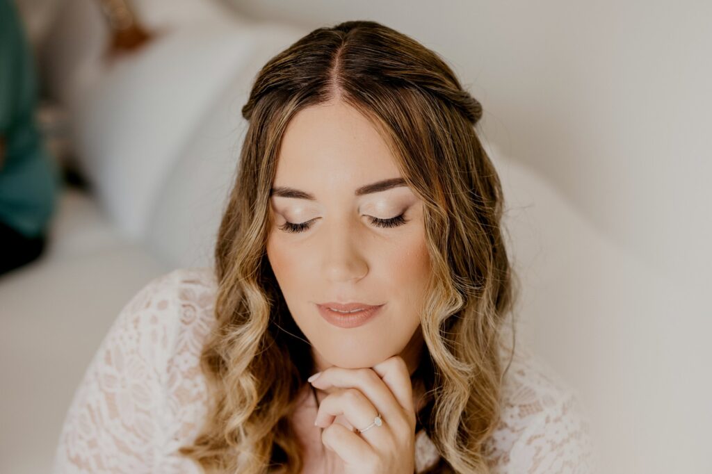 Marie preparing for the wedding | Esthesis Events