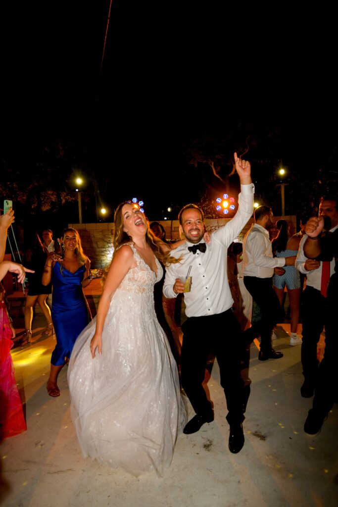 Marie and Theodore dancing at the wedding party | Esthesis Events