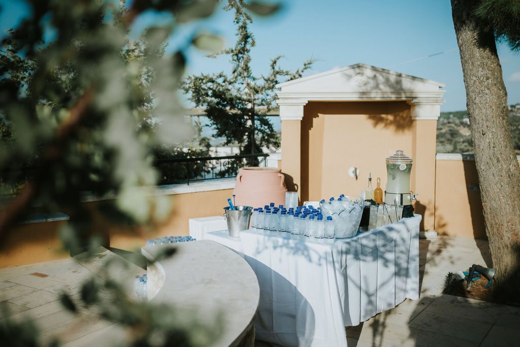 Beverage station at the baptism event in Rethymno | Esthesis Events Beverage station at the baptism event in Rethymno | Esthesis Events