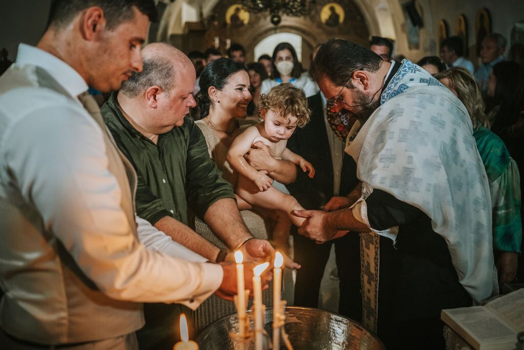 Yannis’ baptism at Agia Irini monastery in Rethymno | Esthesis Events Yannis’ baptism at Agia Irini monastery in Rethymno | Esthesis Events