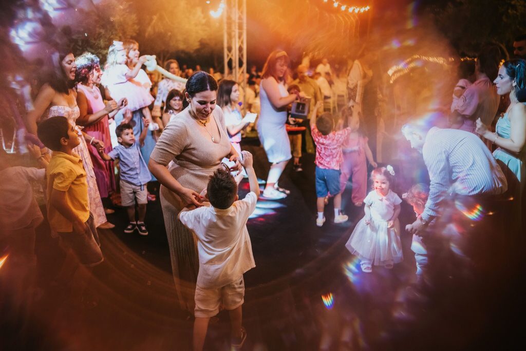 Guests & family on the dance floor during Yannis' christening reception | Esthesis Events Guests & family on the dance floor during Yannis' christening reception | Esthesis Events