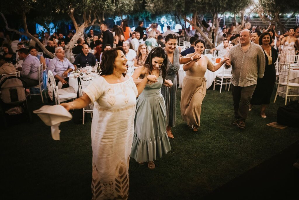 Guests & family dancing during Yannis' christening reception | Esthesis Events Guests & family dancing during Yannis' christening reception | Esthesis Events