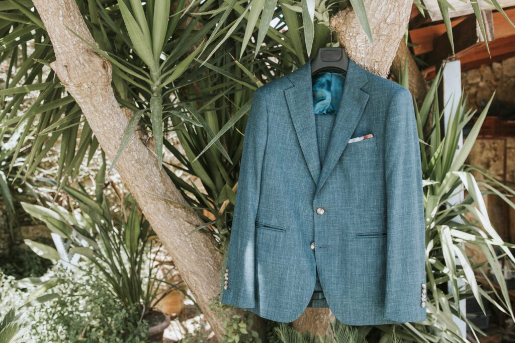 Michael's stylish petrol green suit. | Esthesis Events Michael's stylish petrol green suit. | Esthesis Events