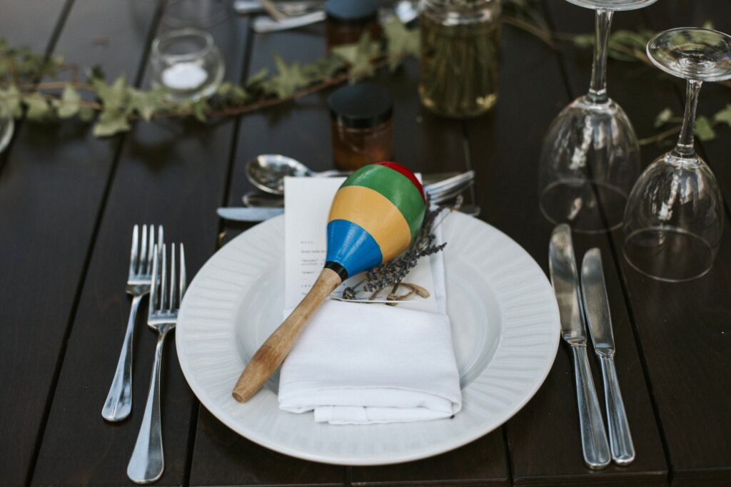 Wedding tablescape with menu, flowers and favors at Agreco Farm. | Esthesis Events Wedding tablescape with menu, flowers and favors at Agreco Farm. | Esthesis Events