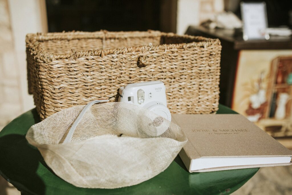 Wedding guest book for well wishes at Agreco Farm. | Esthesis Events Wedding guest book for well wishes at Agreco Farm. | Esthesis Events