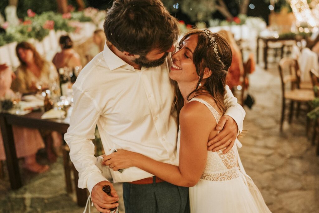 Jodie in Michael's arms at their wedding. | Esthesis Events Jodie in Michael's arms at their wedding. | Esthesis Events