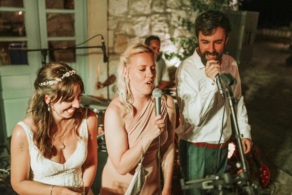 Michael and a friend singing wedding karaoke. | Esthesis Events Michael and a friend singing wedding karaoke. | Esthesis Events